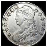 1821 Capped Bust Half Dollar NEARLY UNCIRCULATED