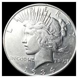 1934 Silver Peace Dollar CLOSELY UNCIRCULATED