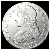 1833 Capped Bust Half Dollar NEARLY UNCIRCULATED