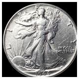 1944 Walking Liberty Half Dollar CLOSELY UNCIRCULA