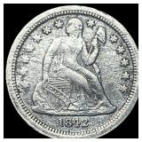 1842-O Silver Seated Liberty Dime NEARLY UNCIRCULA