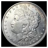 1901 Morgan Silver Dollar CLOSELY UNCIRCULATED