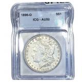 1896-O Morgan Silver Dollar ICG AU50