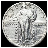 1926-S Silver Standing Liberty Quarter CLOSELY UNC