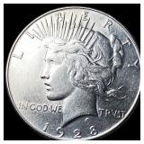 1928 Silver Peace Dollar NEARLY UNCIRCULATED