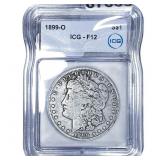 1899-O Morgan Silver Dollar ICG F12