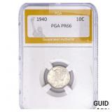 1940 Mercury Silver Dime PGA PR66