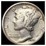 1920-S Silver Mercury Dime NEARLY  UNCIRCULATED