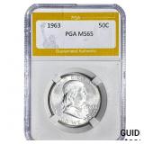 1963 Franklin Half Dollar PGA MS65