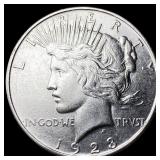1923-S Silver Peace Dollar CLOSELY UNCIRCULATED