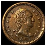 1863 Civil War Token - Union Forever CLOSELY UNCIR