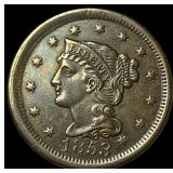 1853 Braided Hair Large Cent CLOSELY UNCIRCULATED