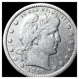 1916 Barber Silver Quarter ABOUT UNCIRCULATED