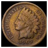 1909-S Indian Head Cent NEARLY UNCIRCULATED