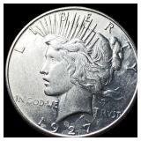 1927 Silver Peace Dollar CLOSELY UNCIRCULATED