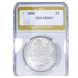 1890 Morgan Silver Dollar PGA MS64+