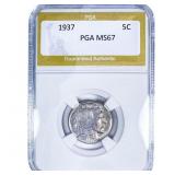 1937 Buffalo Nickel PGA MS67