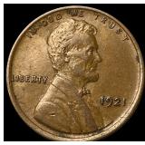 1921 Lincoln Wheat Cent CHOICE AU