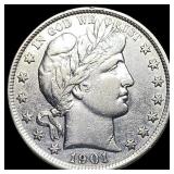 1901-S Silver Barber Half Dollar CLOSELY UNCIRCULA