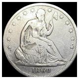 1860-O Silver Half Dollar LIGHTLY CIRCULATED