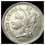 1865 Nickel Three-Cent Piece UNCIRCULATED