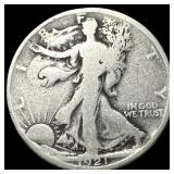 1921 Silver Walking Liberty Half Dollar NICELY CIR
