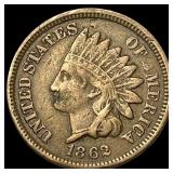 1862 Indian Head Cent CHOICE AU