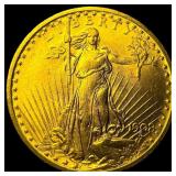 1908 No Motto Saint-Gaudens $20 Gold Double Eagle