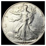 1937-S Silver Walking Liberty Half Dollar CLOSELY