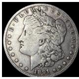 1891-O Silver Morgan Dollar ABOUT UNCIRCULATED