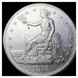 1876-S Silver Trade Dollar CLOSELY UNCIRCULATED