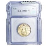 1923 Standing Liberty Quarter ICG MS66 FH