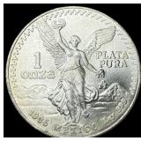 1985 Mexico Silver 1 Onza Libertad SUPERB GEM BU