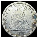 1875 Seated Liberty Quarter NEARLY UNCIRCULATED