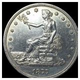 1877-S Silver Trade Dollar CLOSELY UNCIRCULATED