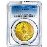 1924 $20 Gold Double Eagle PCGS MS63