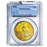 1922 $20 Gold Double Eagle PCGS MS62