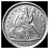 1838 Silver Half Dime CLOSELY UNCIRCULATED