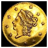 1870 BG-1010 Round California Gold Half Dollar