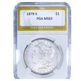 1879-S Morgan Silver Dollar PGA MS63