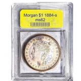 1884-S Morgan Silver Dollar USCG MS62