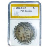 1900-O/CC Morgan Silver Dollar PGA Genuine