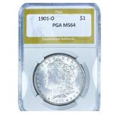 1901-O Morgan Silver Dollar PGA MS64