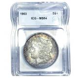 1903 Morgan Silver Dollar ICG MS64