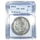 1879-S Morgan Silver Dollar ICG VF35