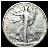 1923-S Silver Walking Liberty Half Dollar NEARLY U