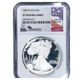 1989-S Silver Eagle NGC PF70 Ultra Cameo