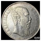 1866Mo Mexico Silver 1 Peso