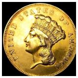 1857 $3 Gold Piece