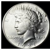 1921 Silver Peace Dollar CLOSELY UNCIRCULATED